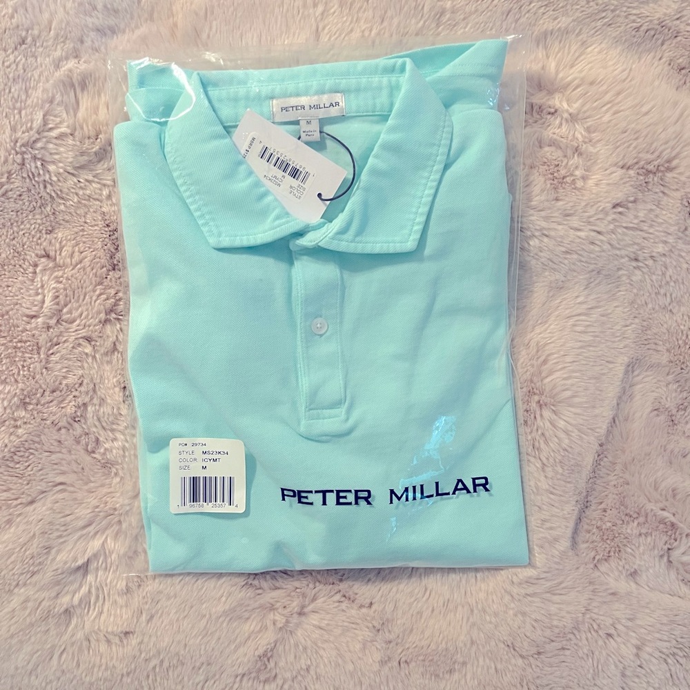 Peter Millar Sunwashed Pique Short Sleeve Polo NWT